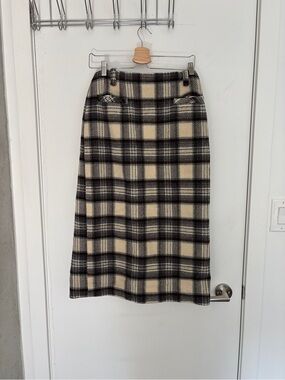 Vintage custom wool skirt